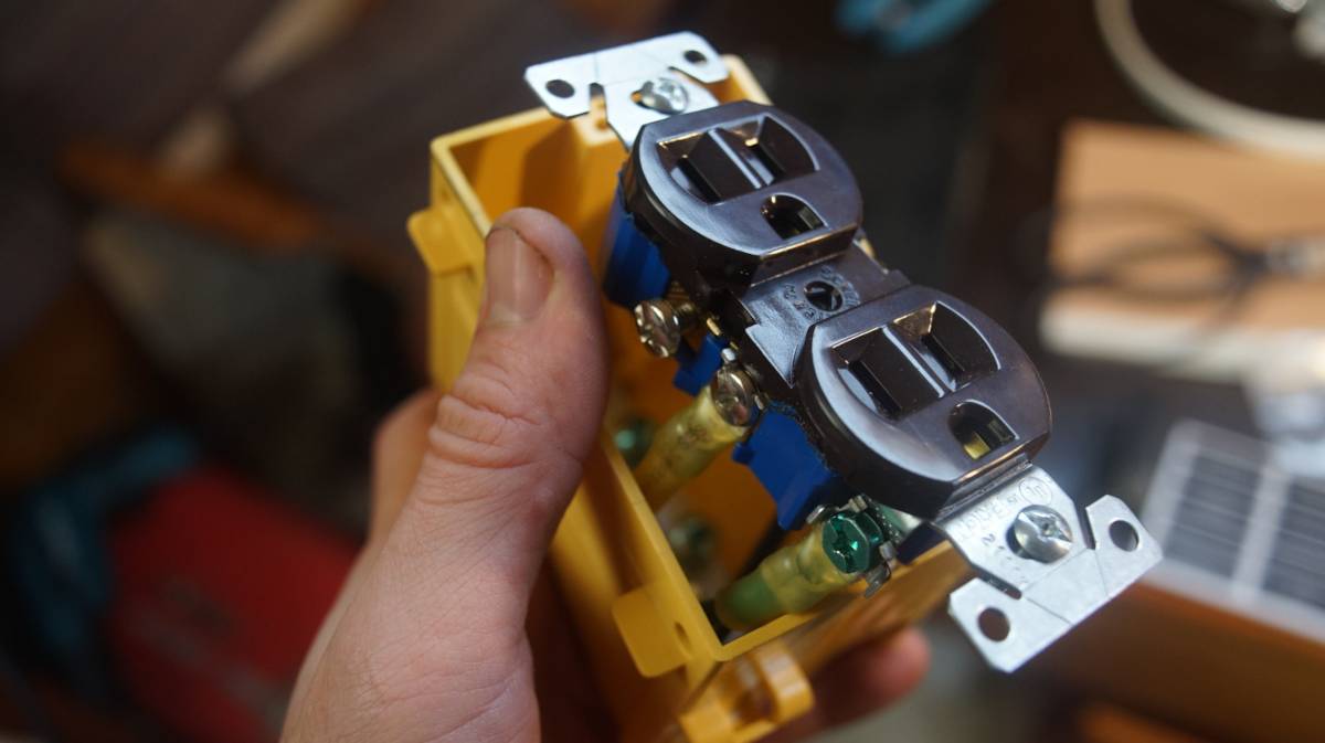 a new 120V outlet