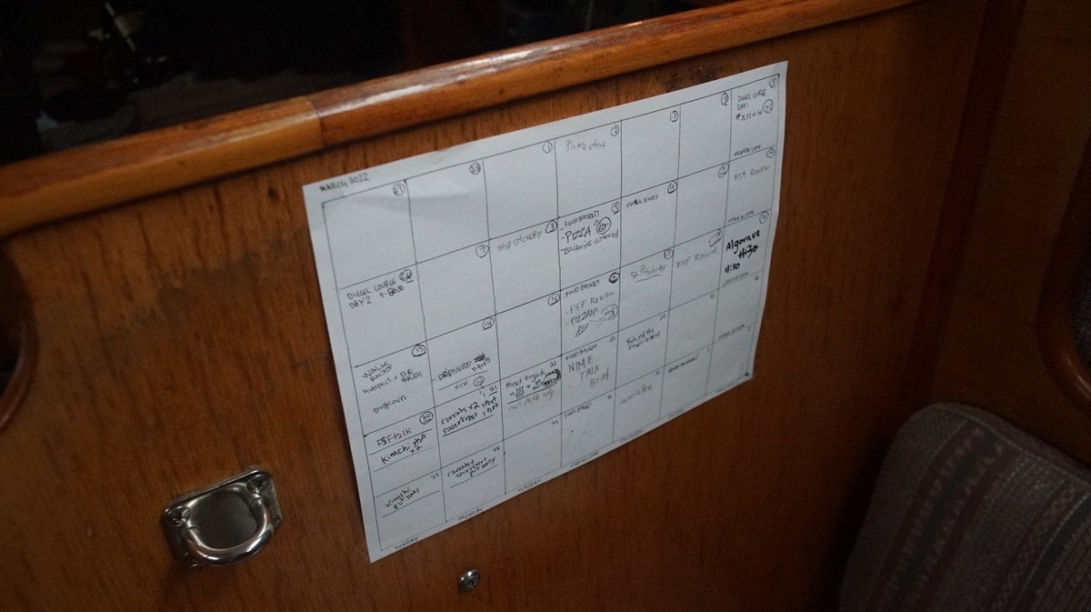 a hand-drawn calendar is usually enough, doesnt need to be digital a hand drawn calendar on a wall