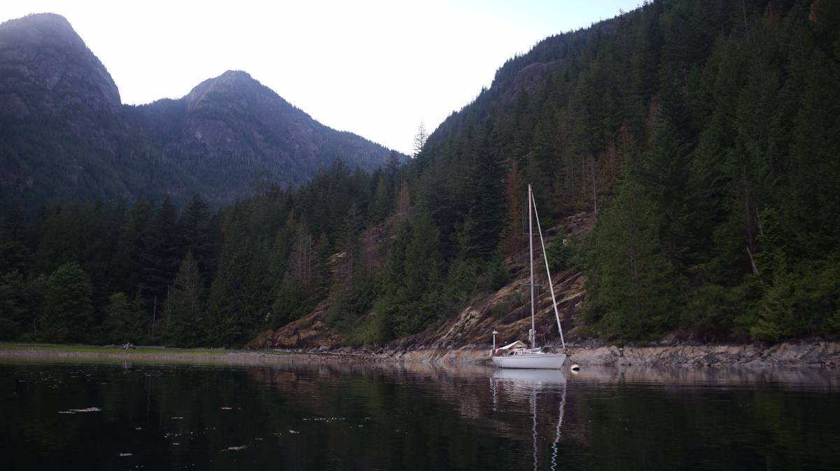 pino in hotham sound in baker bay
