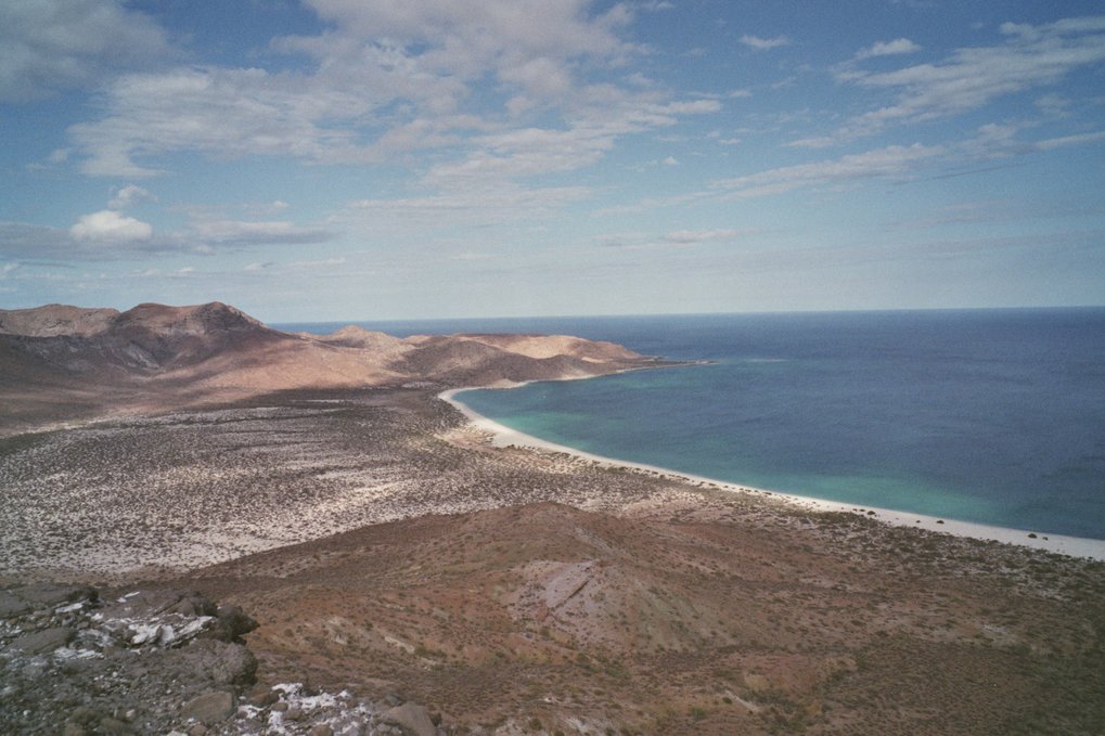 a view of playa bonanza from a mountain top a view of playa bonanza from a mountain top