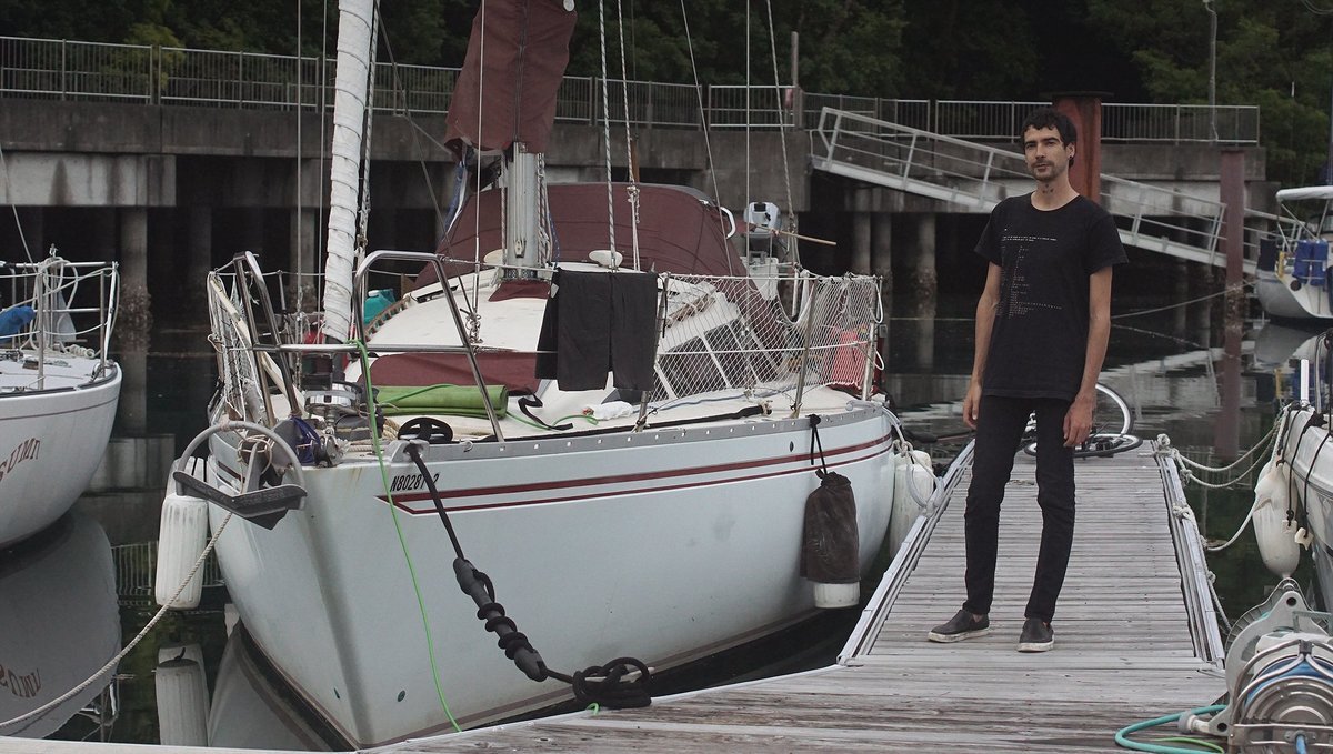 pino and devine a photo of devine standing next to pino moored in shima yacht harbor