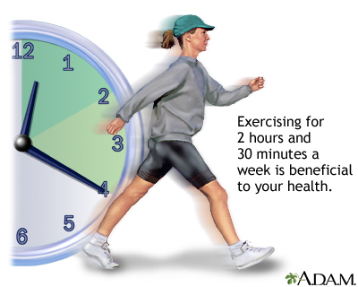 Exercise 30 minutes a day Exercise 30 minutes a day