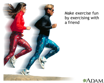 Exercise with friends Exercise with friends