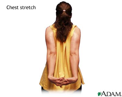 Chest stretch Chest stretch