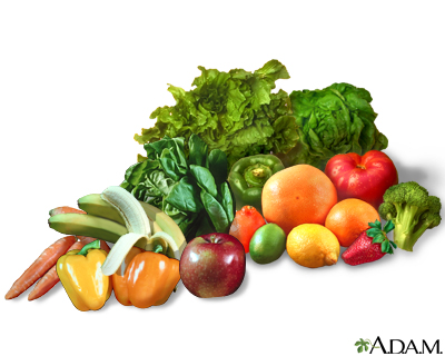 Fruits and vegetables Fruits and vegetables