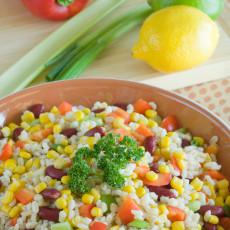 Barley, Bean, and Corn Salad