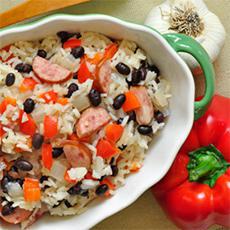Rice with Black Beans and Sausage