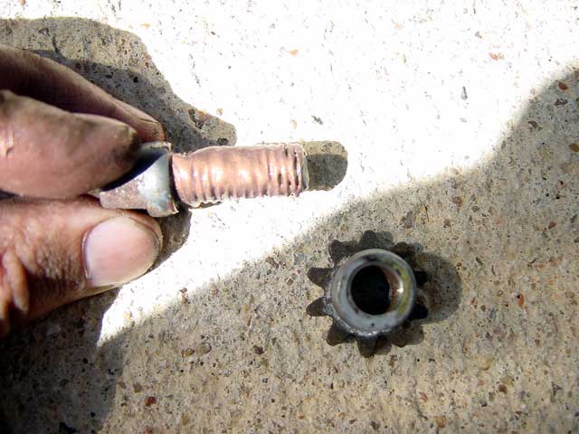 lubed screw