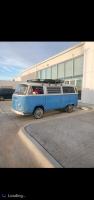 1971 Blue and White VW Transporter stolen in Shawnee, OK