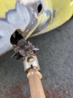 Removing rust from a T2 inner bumper