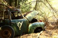 The car that sat next to my barndoor
