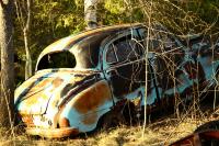 The car that sat next to my barndoor