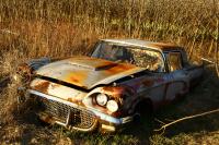 The car that sat next to my barndoor