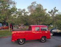 Bay Window Double Cab Buses at the 40th annual Kelley Park meet in San Jose, CA. Sunday April 13th, 2025