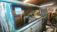 Window on panel van