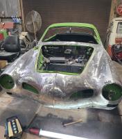 Pan off metal work on our 1971 Karmann Ghia (photos/details)