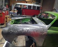 Pan off metal work on our 1971 Karmann Ghia (photos/details)