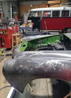Pan off metal work on our 1971 Karmann Ghia (photos/details)
