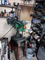 Drill press, artistic reaction to a life.with a crappy drill press