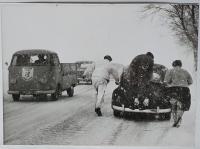 Vintage photo sign written pickup schaller brau