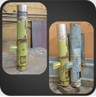 Barndoor heater pipe