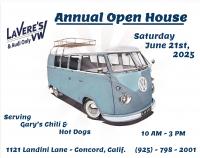 LaVereâs VW Annual Open House, June 21, 2025