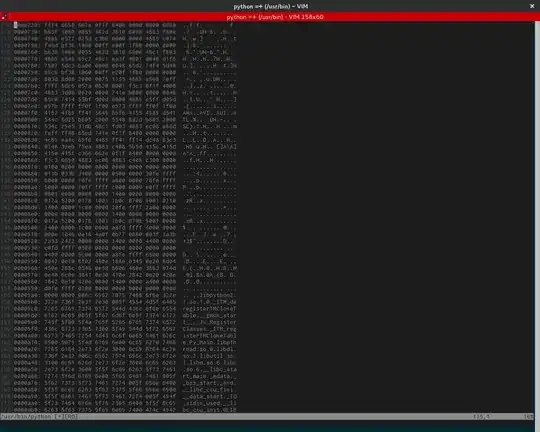 Vim in hex