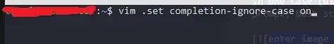 shell printing configuration setting after a character