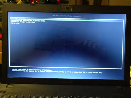 GRUB menu