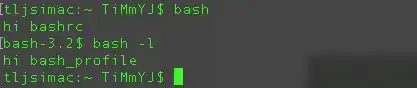 Interactive shell vs login shell