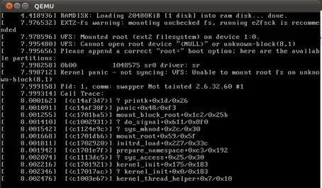 My QEMU screen