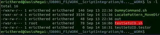 snapshot of SetUID action