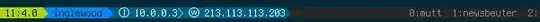 left side of tmux