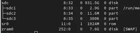 screenshot of my external ssd