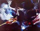 Asking new spaces, oil on canvas, 94 × 121&nbsp;cm, 1977