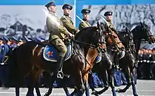Historical Cavalry units during the parade