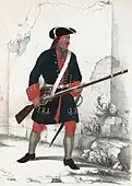 Russian soldier, c. 1700