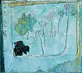 Rose Garden in the Morning, 1974, Oil on paper, 46 x 52&nbsp;cm.