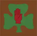 107th (Ulster) Independent Brigade GroupTerritorial ArmyWorn from 1950 to 1967.
