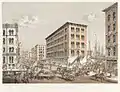 Clark and South Water Streets in 1865