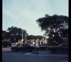 Illinois National guard troops off of Michigan Avenue.