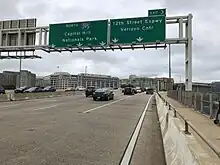 I-395 northbound along the Southwest Freeway at exit&nbsp;3