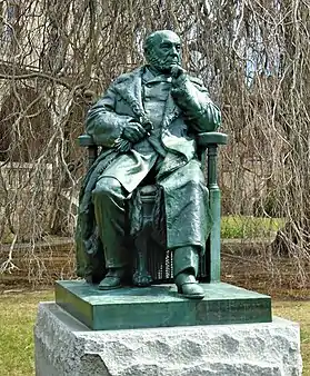 August Belmont statue, Newport, Rhode Island