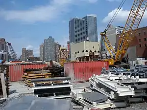 Construction Site P, 11th Avenue and 33rd Street in May 2010