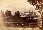 Chapultepec Castle in 1880 by Henry Becher. University of California Libraries.