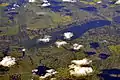 Aerial view from the south of Pasqua Lake