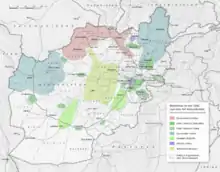 Factions after the fall of Najibullah (1992)