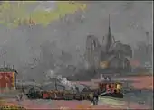 Notre Dame de Paris, View from the Quay de Tournelle, ca.1895