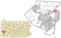 Location in Allegheny County and the U.S. state of Pennsylvania.