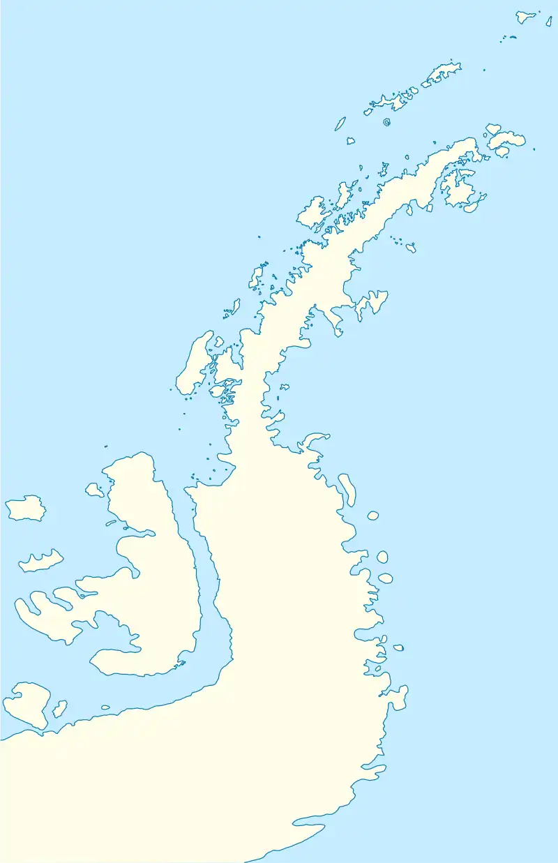 Cabral Refuge is located in Antarctic Peninsula